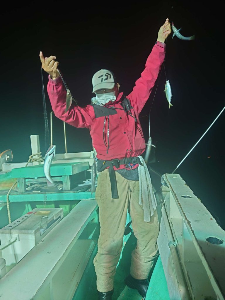 5月6日第1海輝丸1便アジ釣り釣果